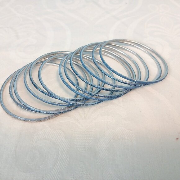 Set of 12 Beaded & Sparkly bangles - Picture 1 of 4